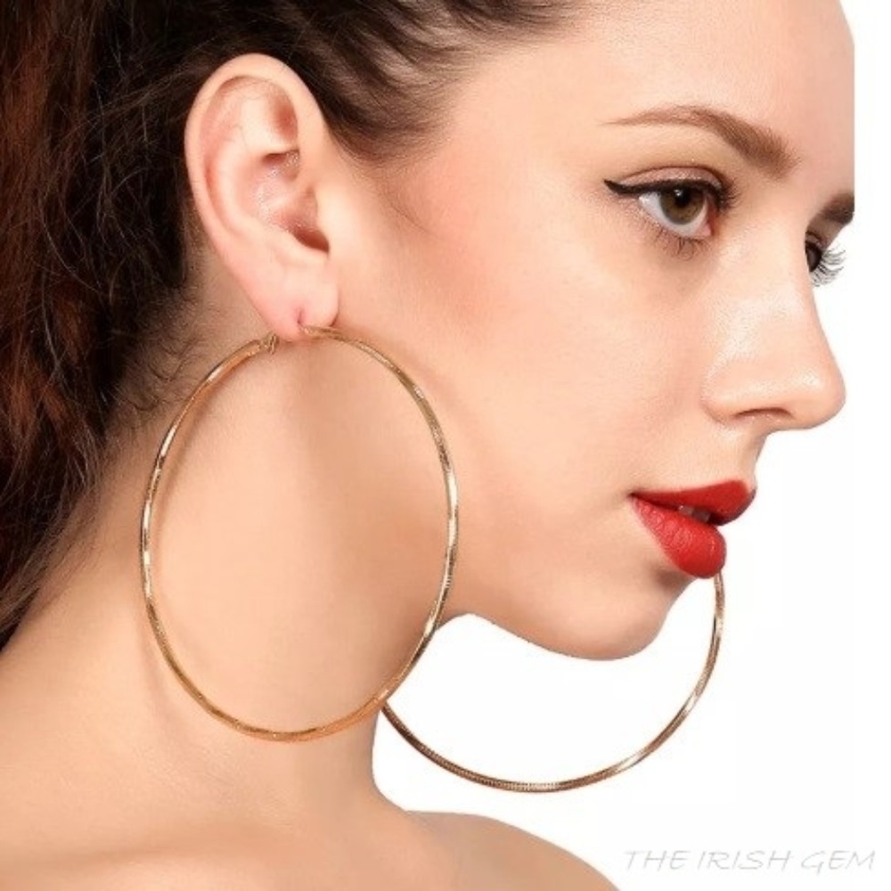 Gold Big Hoop Earrings